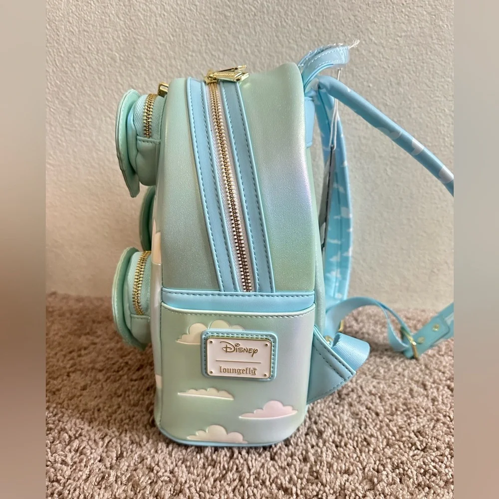 NWT Loungefly Disney Iridescent Hot Air Balloon Backpack - Picture 3 of 4